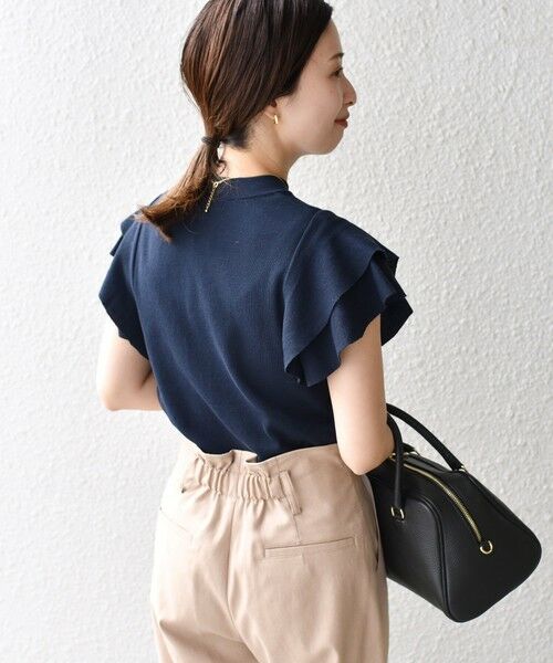 SHIPS / シップス ニット・セーター | *〈UVカット/接触冷感/手洗い可能〉フリルショートスリーブニットプルオーバー◇ | 詳細28