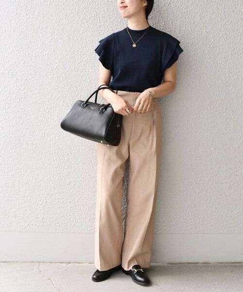 SHIPS / シップス ニット・セーター | *〈UVカット/接触冷感/手洗い可能〉フリルショートスリーブニットプルオーバー◇ | 詳細30