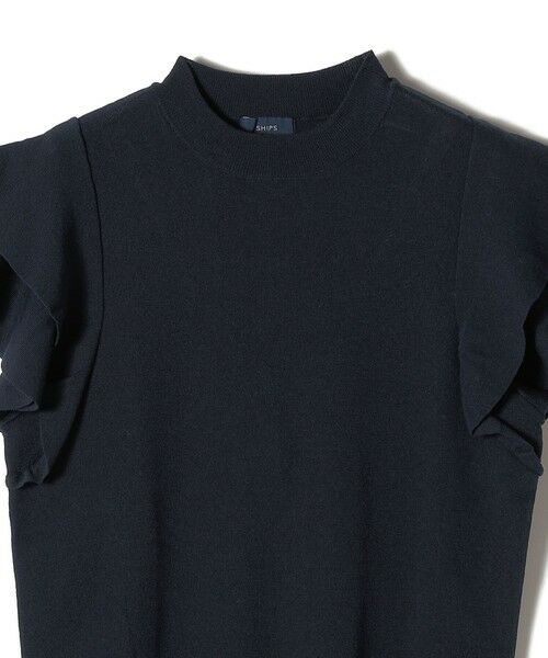 SHIPS / シップス ニット・セーター | *〈UVカット/接触冷感/手洗い可能〉フリルショートスリーブニットプルオーバー◇ | 詳細20