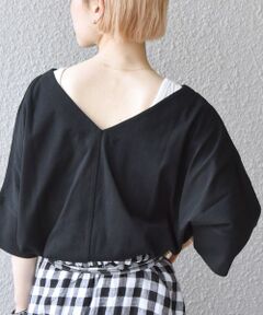 SHIPS any:〈抗菌消臭〉USAコットン 2WAY ワイド スリーブ TEE