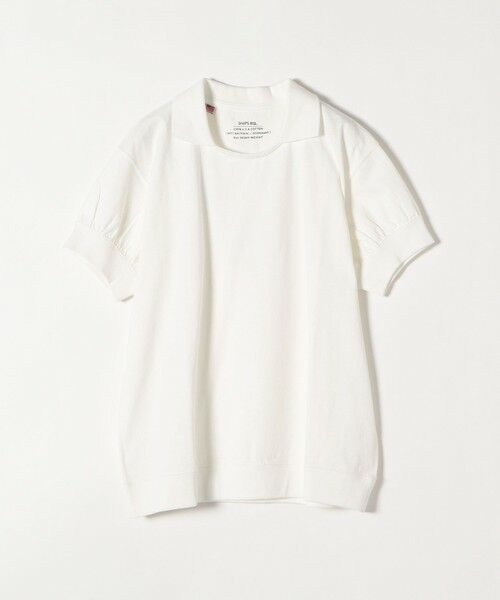 SHIPS for women / シップスウィメン カットソー | SHIPS any:〈抗菌消臭〉USAコットン ポロ ギャザー スリーブ TEE | 詳細1
