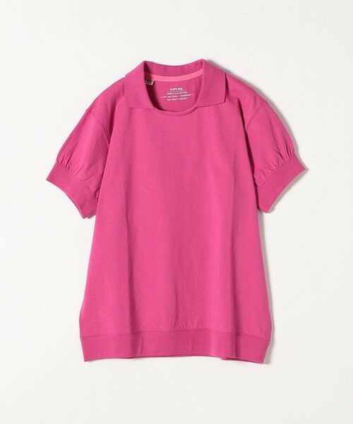 SHIPS for women / シップスウィメン カットソー | SHIPS any:〈抗菌消臭〉USAコットン ポロ ギャザー スリーブ TEE | 詳細18