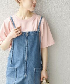 SHIPS / シップス カットソー | SHIPS any:〈ウォッシャブル〉ネック エンブロイダリー TEE