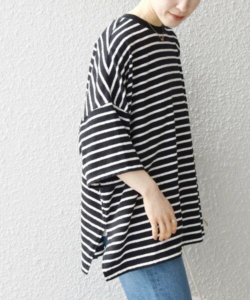SHIPS for women / シップスウィメン カットソー | SHIPS any:〈ウォッシャブル〉ブークレ ビッグ TEE | 詳細4