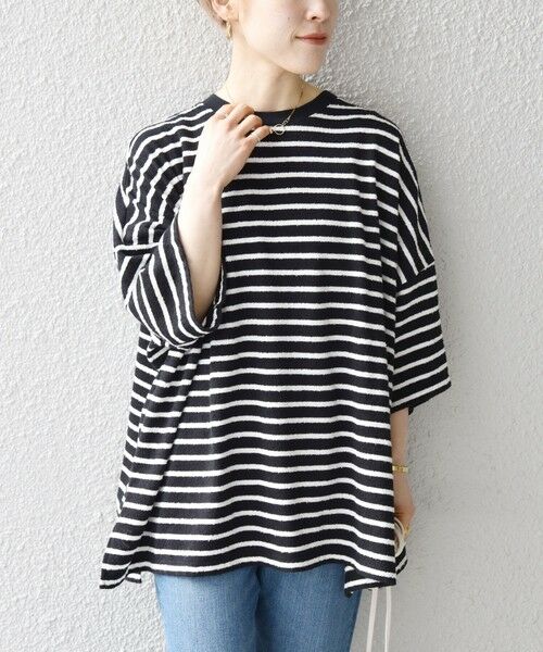 SHIPS for women / シップスウィメン カットソー | SHIPS any:〈ウォッシャブル〉ブークレ ビッグ TEE | 詳細3