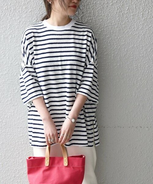 SHIPS for women / シップスウィメン カットソー | SHIPS any:〈ウォッシャブル〉ブークレ ビッグ TEE | 詳細14
