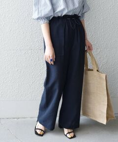 SHIPS / シップス その他パンツ | SHIPS any:〈ウォッシャブル〉ウエスト ドローコード セミ ワイド パンツ
