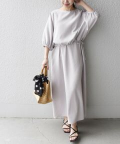 SHIPS / シップス ロング・マキシ丈ワンピース | SHIPS any:〈ウォッシャブル〉リネン ライク デザインプルオーバー＆ワンピース セットアップ