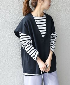 SHIPS / シップス ベスト | SHIPS any:〈ウォッシャブル〉ツイル ジャージ ジレ ベスト