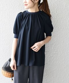 SHIPS / シップス シャツ・ブラウス | *〈洗濯機可能〉ジョーゼットリブショートスリーブトップス◇