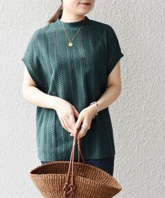 SHIPS / シップス カットソー | 《一部追加予約》【WEB限定】〈手洗い可能〉アイレット クルーネック プルオーバー