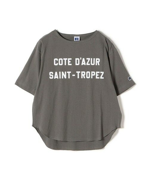 SHIPS for women / シップスウィメン カットソー | *【SHIPS別注】RUSSELL ATHLETIC:カットオフロゴTEE◇ | 詳細21