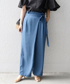 SHIPS / シップス その他パンツ | *〈手洗い可能〉リネンライクラップパンツ◇