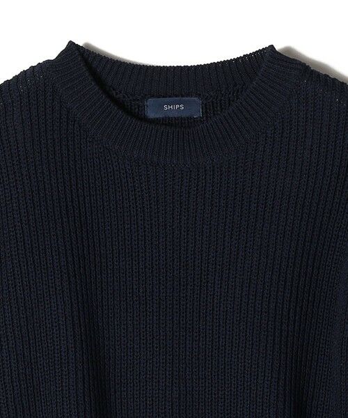 高級マルベリーシルク混(L)七分袖ニット薄手セーター/新品未使用/タグ付き美品