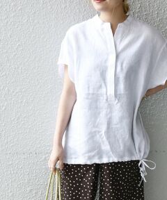 SHIPS / シップス シャツ・ブラウス | SHIPS any:〈ウォッシャブル〉リネン ヘム ドロスト シャツ