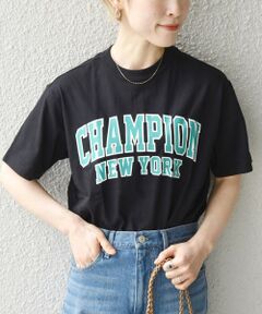 Champion: カラー ロゴ プリント TEE