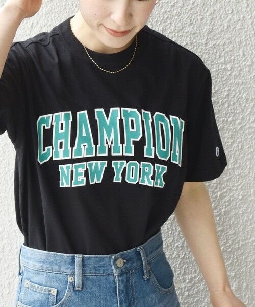 SHIPS for women / シップスウィメン カットソー | Champion: カラー ロゴ プリント TEE | 詳細10