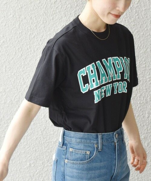 SHIPS for women / シップスウィメン カットソー | Champion: カラー ロゴ プリント TEE | 詳細11