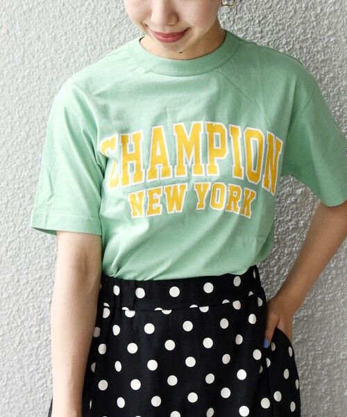 SHIPS for women / シップスウィメン カットソー | Champion: カラー ロゴ プリント TEE | 詳細23