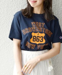 SHIPS / シップス カットソー | Champion: カレッジ ロゴ プリント TEE