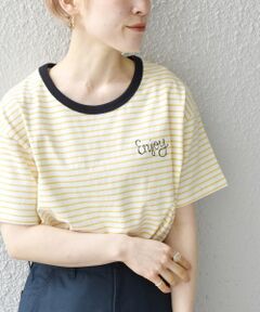 【SHIPS any別注】THE KNiTS: カラーボーダー リンガーTEE