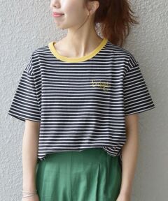 【SHIPS any別注】THE KNiTS: カラーボーダー リンガーTEE