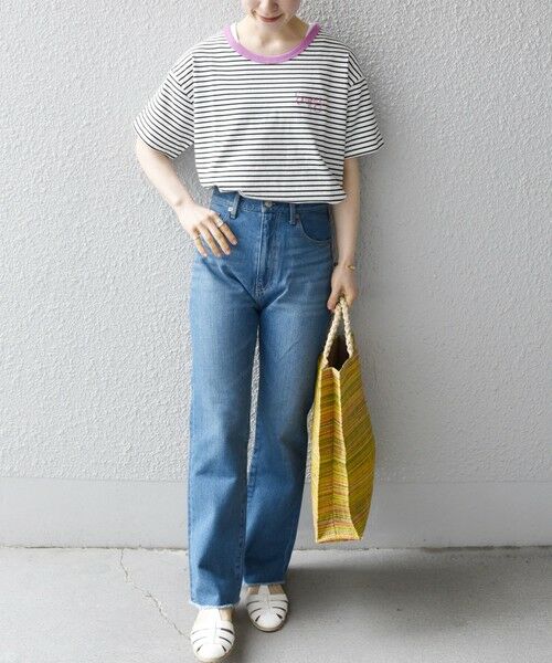 SHIPS for women / シップスウィメン カットソー | 【SHIPS any別注】THE KNiTS: カラーボーダー リンガーTEE | 詳細9