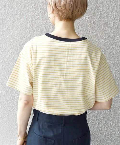 SHIPS for women / シップスウィメン カットソー | 【SHIPS any別注】THE KNiTS: カラーボーダー リンガーTEE | 詳細16