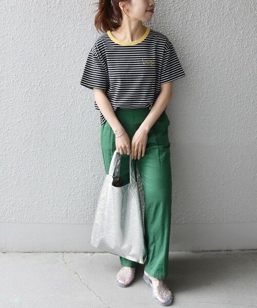 SHIPS for women / シップスウィメン カットソー | 【SHIPS any別注】THE KNiTS: カラーボーダー リンガーTEE | 詳細24