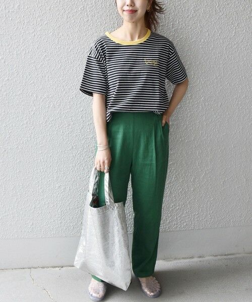 SHIPS for women / シップスウィメン カットソー | 【SHIPS any別注】THE KNiTS: カラーボーダー リンガーTEE | 詳細25