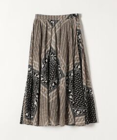 SHIPS / シップス ミニ・ひざ丈スカート | Sara mallika: パターン ミックス フレア スカート