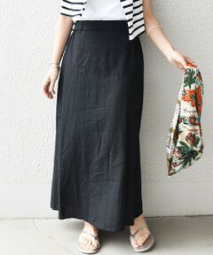 SHIPS / シップス ロング・マキシ丈スカート | SHIPS any:〈ウォッシャブル〉リネン ミックス マーメイド スカート