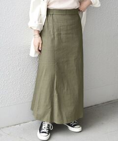 SHIPS / シップス ロング・マキシ丈スカート | SHIPS any:〈ウォッシャブル〉リネン ミックス マーメイド スカート