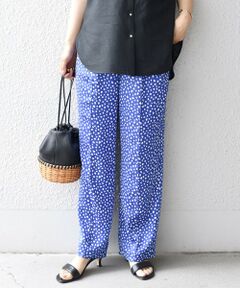 SHIPS / シップス その他パンツ | 〈手洗い可能〉ハンマーサテンリボンプリントパンツ◇