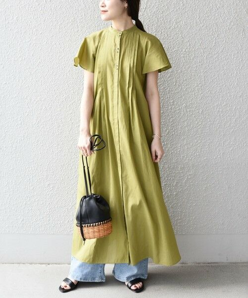 SHIPS for women / シップスウィメン ロング・マキシ丈ワンピース | *〈手洗い可能〉コットンローンフレアスリーブピンタックワンピース◇ | 詳細25