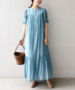 SHIPS / シップス ロング・マキシ丈ワンピース | *〈手洗い可能〉シアーカルゼティアードワンピース◇