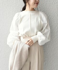 SHIPS / シップス ニット・セーター | 〈手洗い可能〉布帛コンビニットプルオーバー