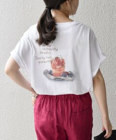 SHIPS / シップス カットソー | *オーガニックコットンカフェプリントTEE◇