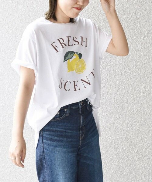 SHIPS for women / シップスウィメン カットソー | *オーガニックコットンカフェプリントTEE◇ | 詳細5