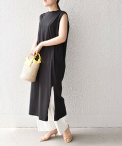 SHIPS / シップス ロング・マキシ丈ワンピース | スビンコットンサイドスリットワンピース◇