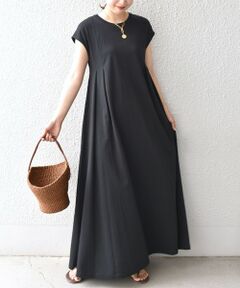SHIPS / シップス ロング・マキシ丈ワンピース | *ボリュームへムＡラインタックワンピース◇