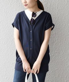 SHIPS / シップス ベスト | *〈洗濯機可能〉Vネックボタンニットベスト◇