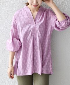 SHIPS / シップス シャツ・ブラウス | SHIPS any:〈ウォッシャブル〉ジャカード パフスリーブ ブラウス