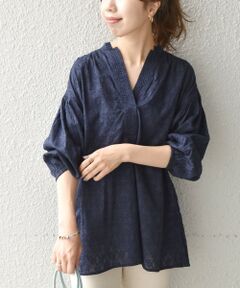 SHIPS / シップス シャツ・ブラウス | SHIPS any:〈ウォッシャブル〉ジャカード パフスリーブ ブラウス