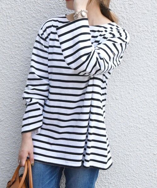 SHIPS for women / シップスウィメン カットソー | 【SHIPS any別注】Le minor: ボーダー TEE 22FW | 詳細3
