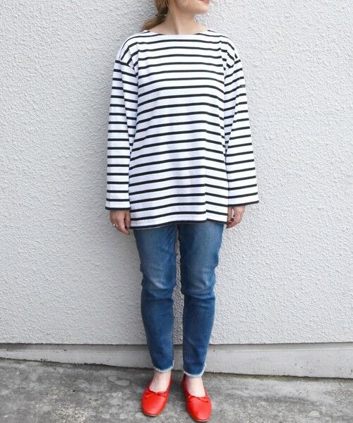 SHIPS for women / シップスウィメン カットソー | 【SHIPS any別注】Le minor: ボーダー TEE 22FW | 詳細9