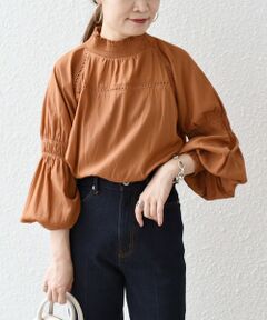 SHIPS / シップス シャツ・ブラウス | *〈手洗い可能〉シャーリングハイネックハシゴレースブラウス◇