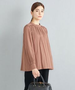 SHIPS / シップス シャツ・ブラウス | 〈手洗い可能〉カッセンプリーツパールモチーフボタンブラウス◇