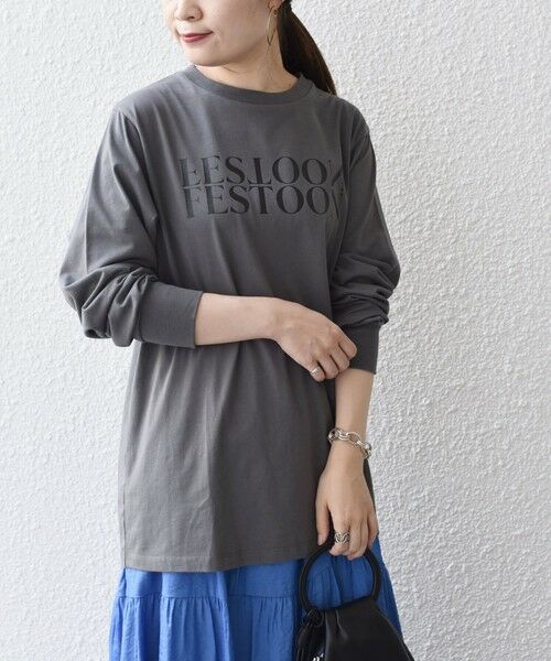 SHIPS for women / シップスウィメン カットソー（半袖以外） | *バリエーションロゴロングスリーブTEE◇ | 詳細28
