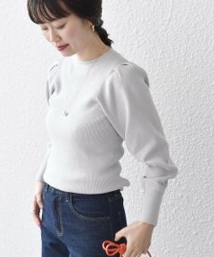 SHIPS / シップス ニット・セーター | *〈手洗い可能〉スイスオーガニック コットン パフ スリーブ ◇